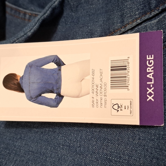 Social Standard by Sanctuary XXL Denim Jean Jacket - Picture 4 of 12